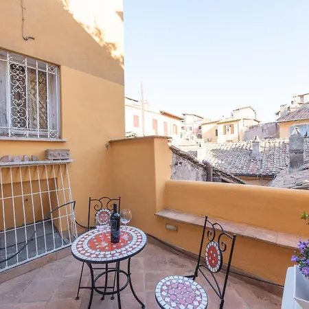 Stunning Campo De Fiori Apartment With Terrace Rome Exterior photo
