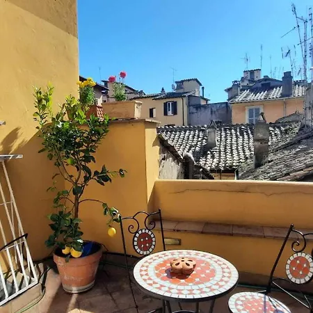 Stunning Campo De Fiori Apartment With Terrace Rome Exterior photo